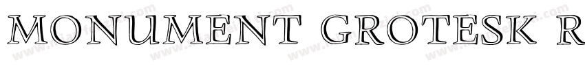 monument grotesk reg字体转换